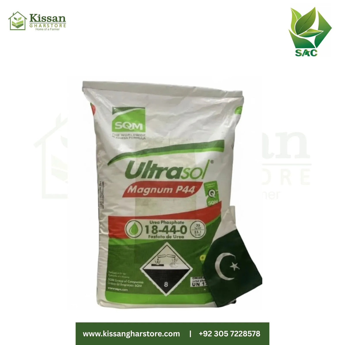 UltraSol P44 Magnum Flex Sqm Npk 18-44-0  Fertilizer Swat Agro Chemicals 10 KG