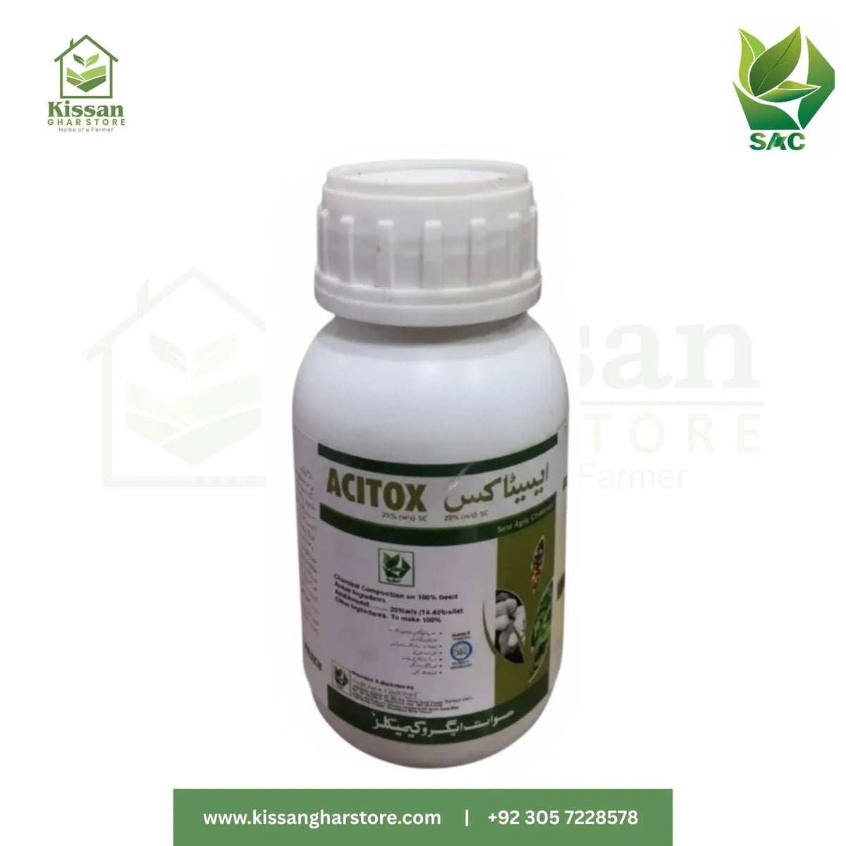 Acitox 20SL Pesticides Insecticides Swat Agro Chemicals 250ML
