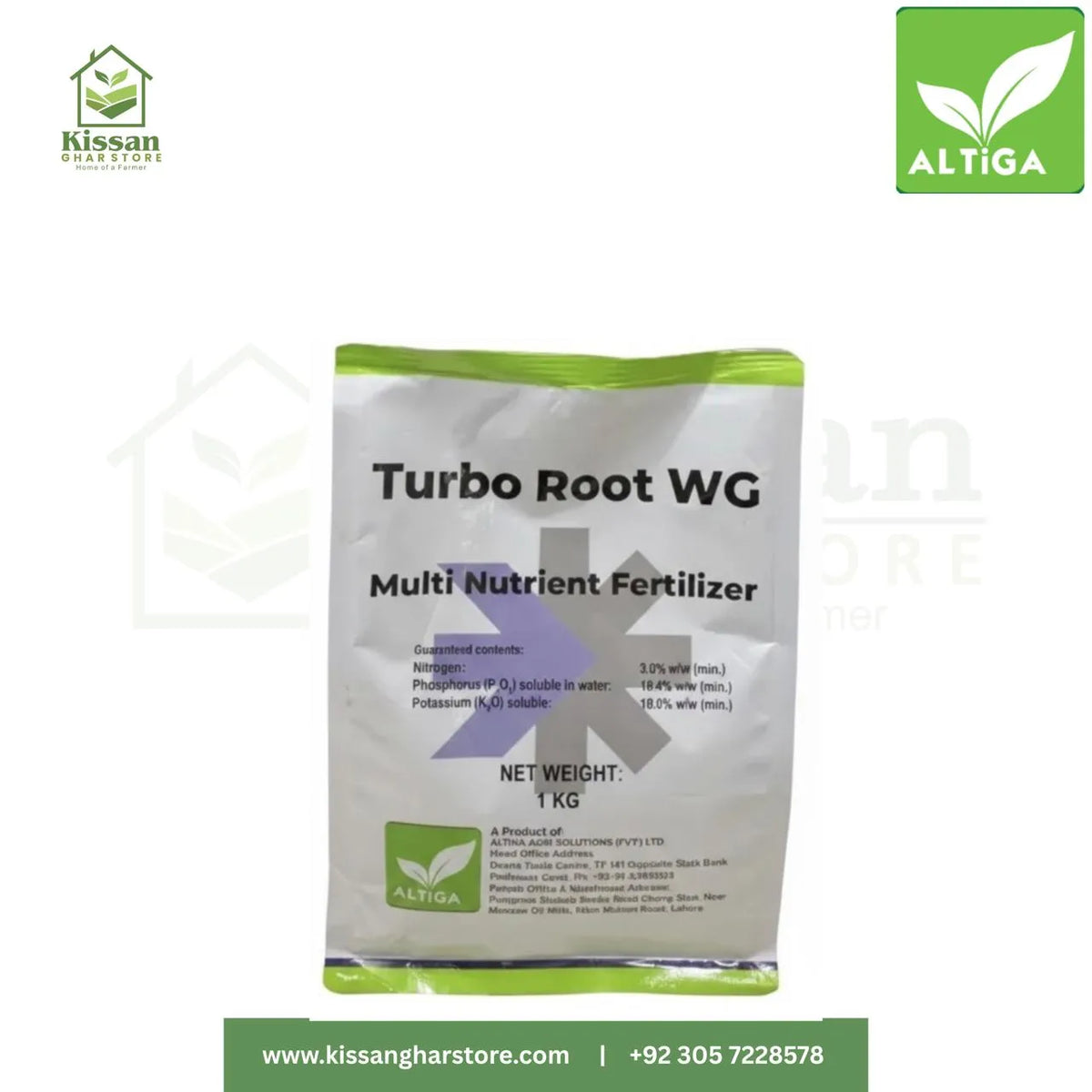 Turbo Root WG Crop Nutrition Micronutrients Plant Growth Regulators Altiga Agri Solutions 1KG