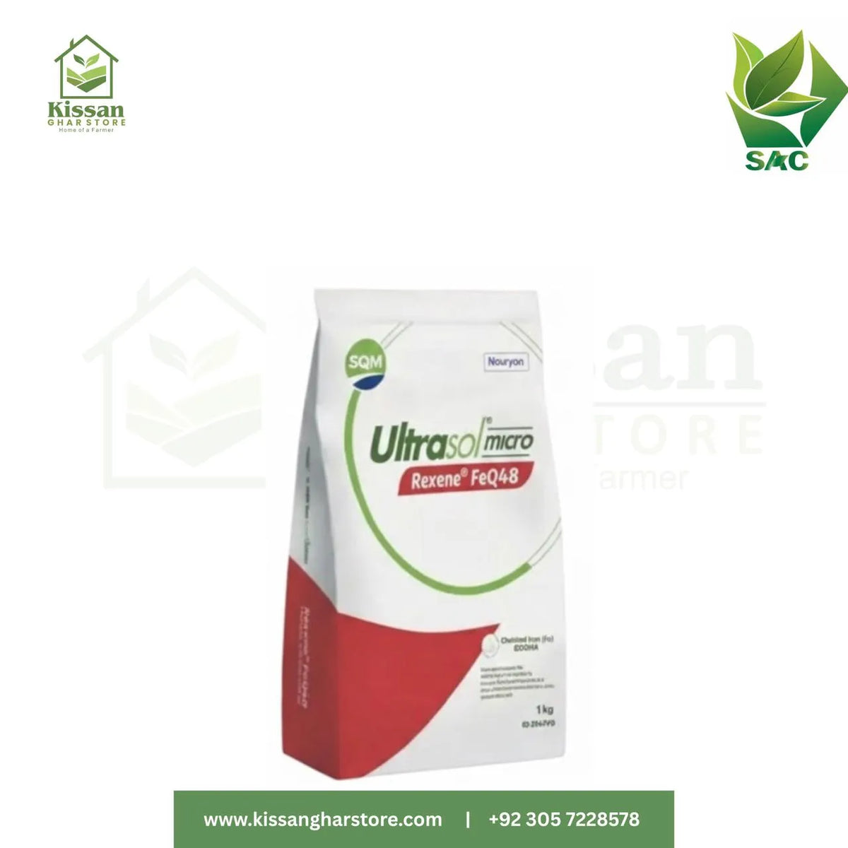 Ultrasol micro Rexene FeQ48 Crop Nutrition Plant Growth Regulators Micronutrients Swat Agro Chemicals 1kg