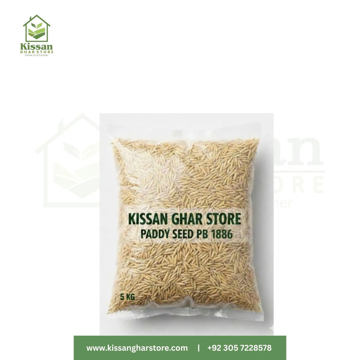 PB 1886 Seed Paddy Seed Pusa Basmati Rice Crop Maded By Kissan Ghar Store 5KG