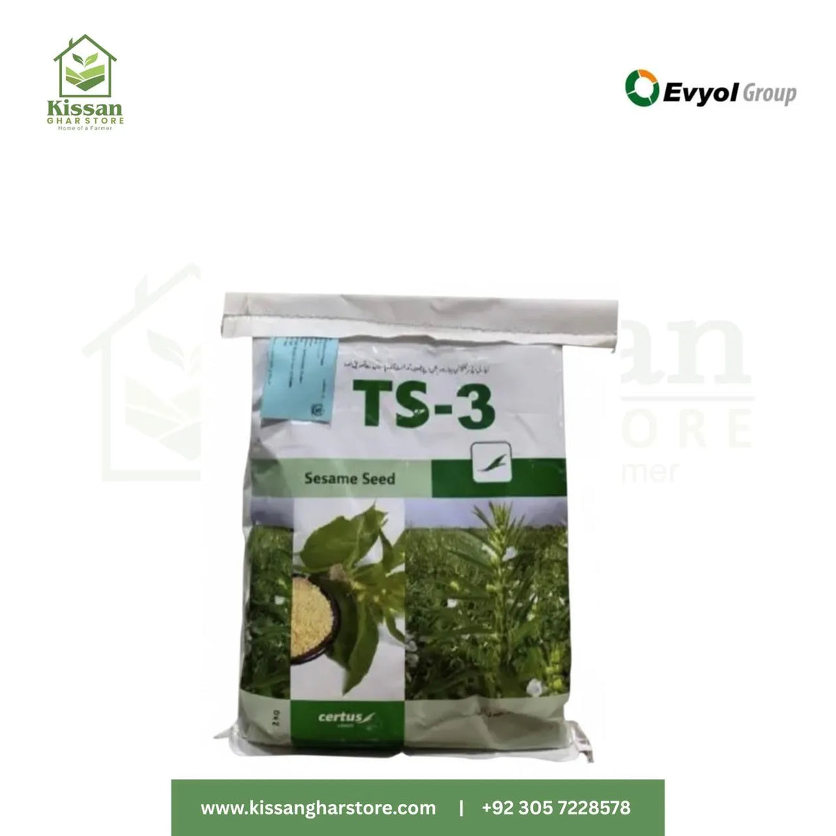 Sesame Seed TS-3 Seed Sesame Seed Evyol Group Agpharma Combagro Kanzo Solvay 2KG
