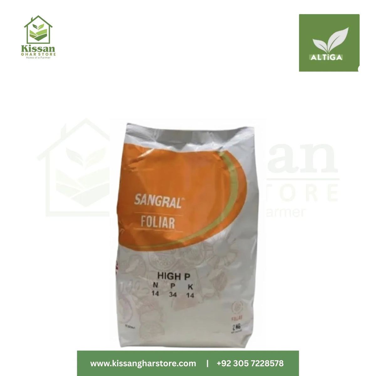 Sangral Foliar High P SP Npk 12 40 14 + Te 2kg Altiga Agri Solutions