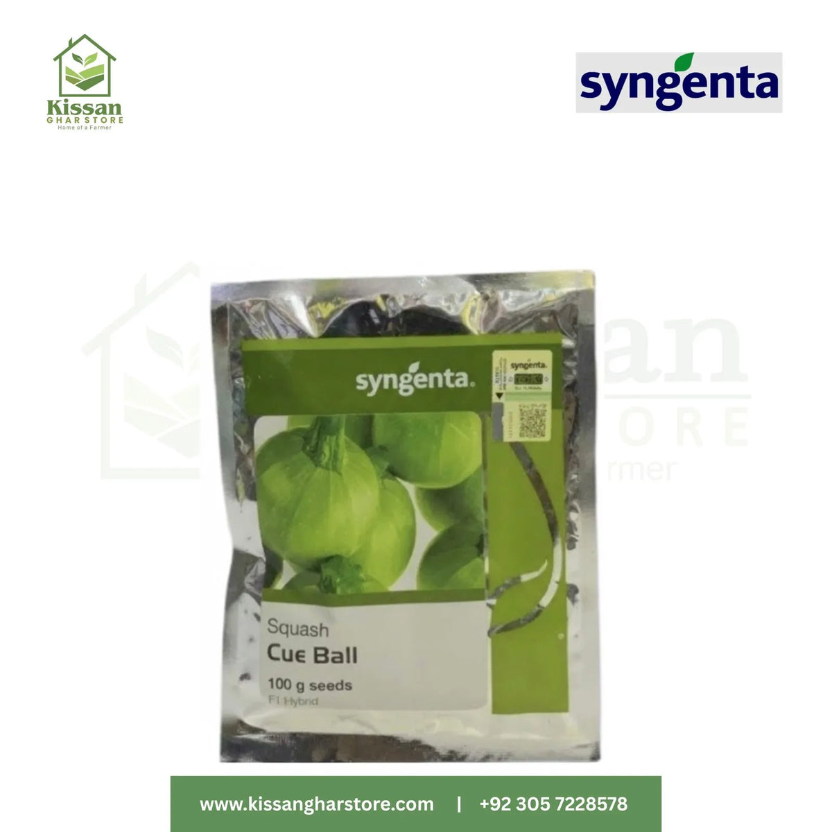 Squash Cue Ball Original 100GM Seeds F1 Hybrid Syngenta Pakistan