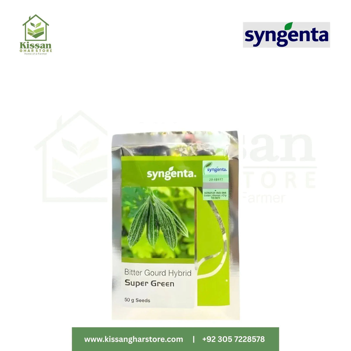 Bitter Gourd Hybrid Super Green 50GM Seeds Syngenta Pakistan