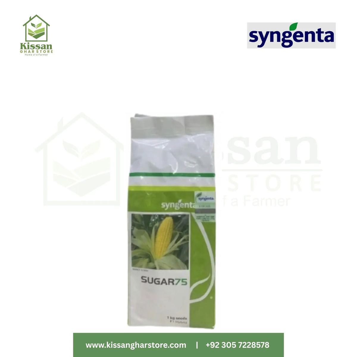 Sugar 75 1kg Sweet Corn F1 Hybrid Seed  Syngenta Pakistan
