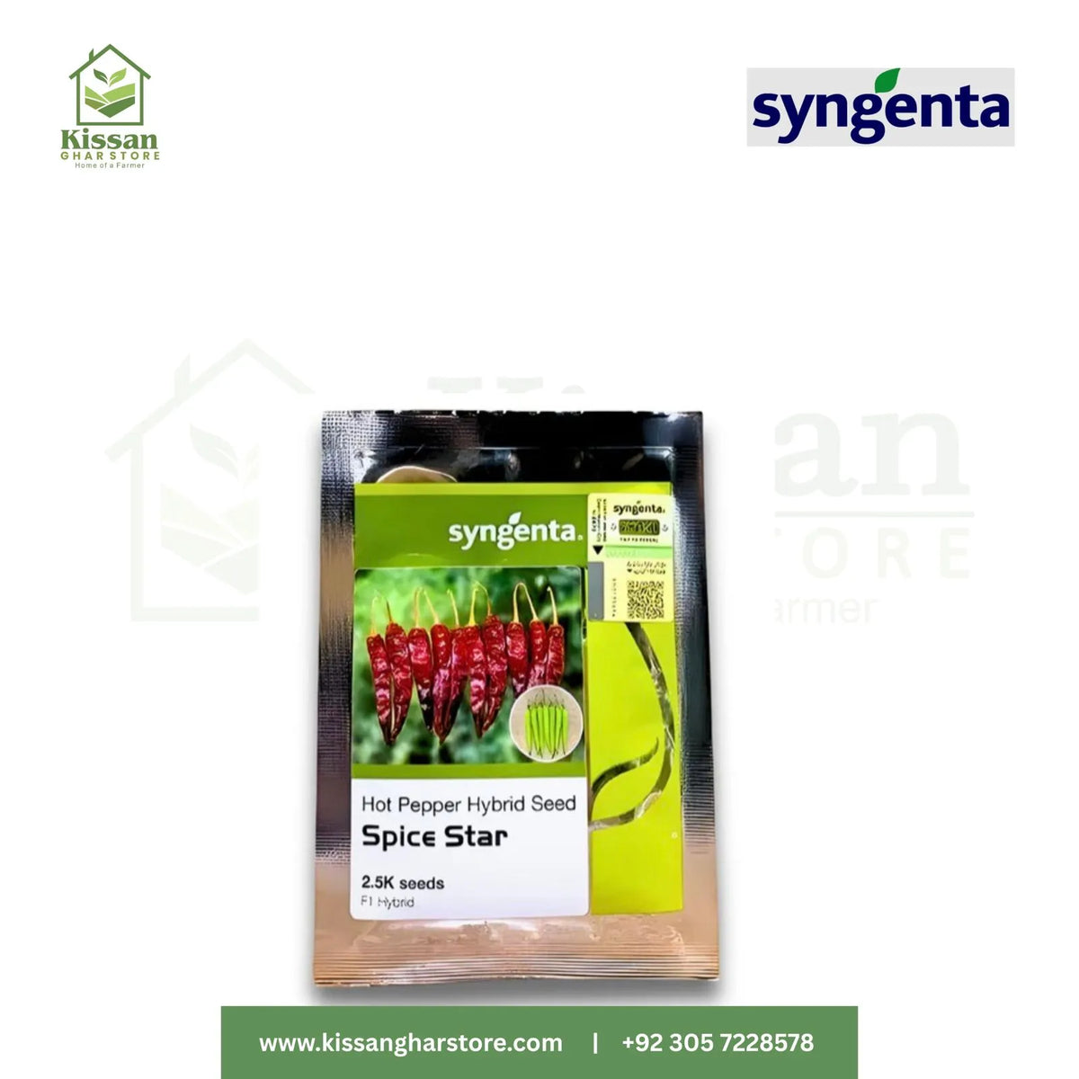 Spice Star Hot Pepper Hybrid Seeds (2500 seeds)  Syngenta Pakistan