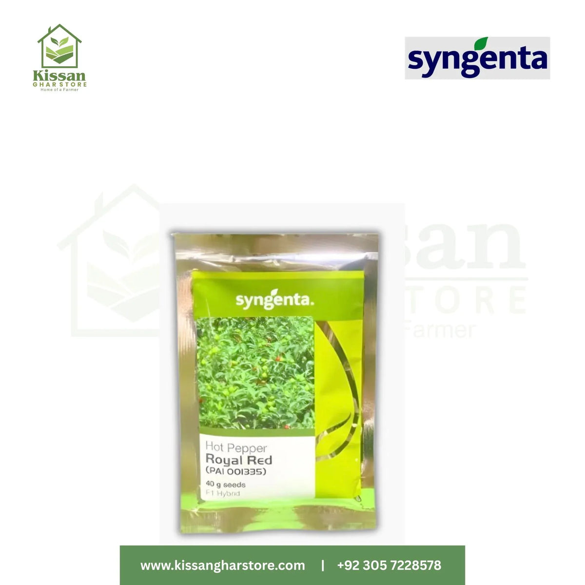 Royal Red Hot Pepper Chilli Seed F1 Hybrid Seed 40gm Syngenta Pakistan Limited