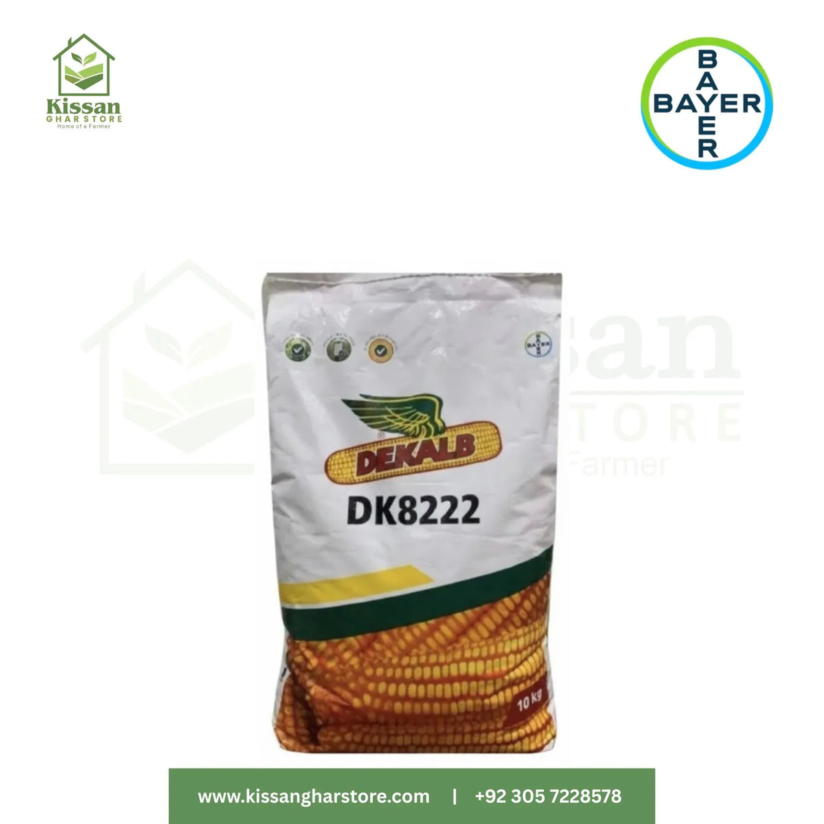 Dk8222 Hybrid Corn Seed 10kg Bayer Crop Science