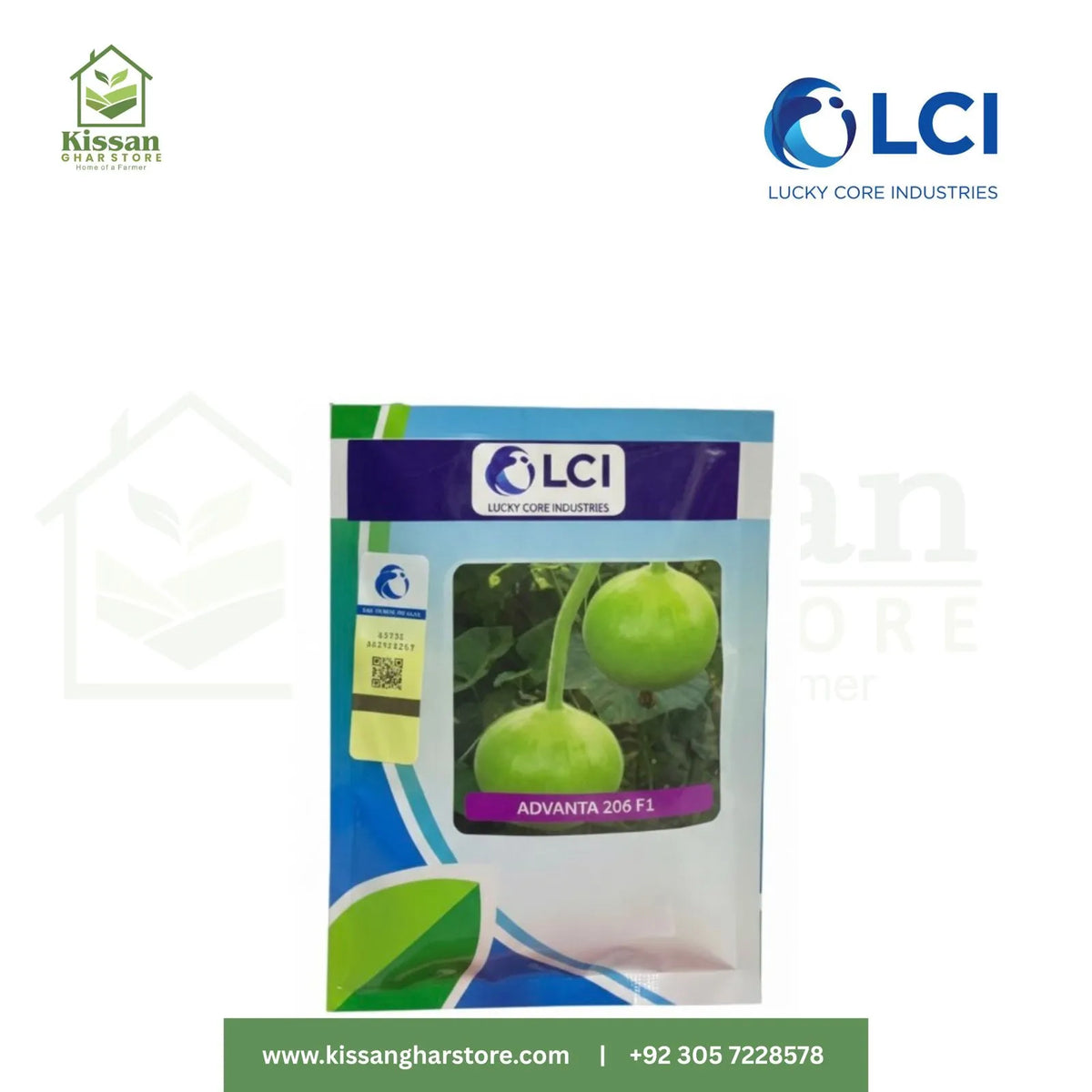 Bottle Gourd Advanta 206 F1 50gm LCI Pakistan