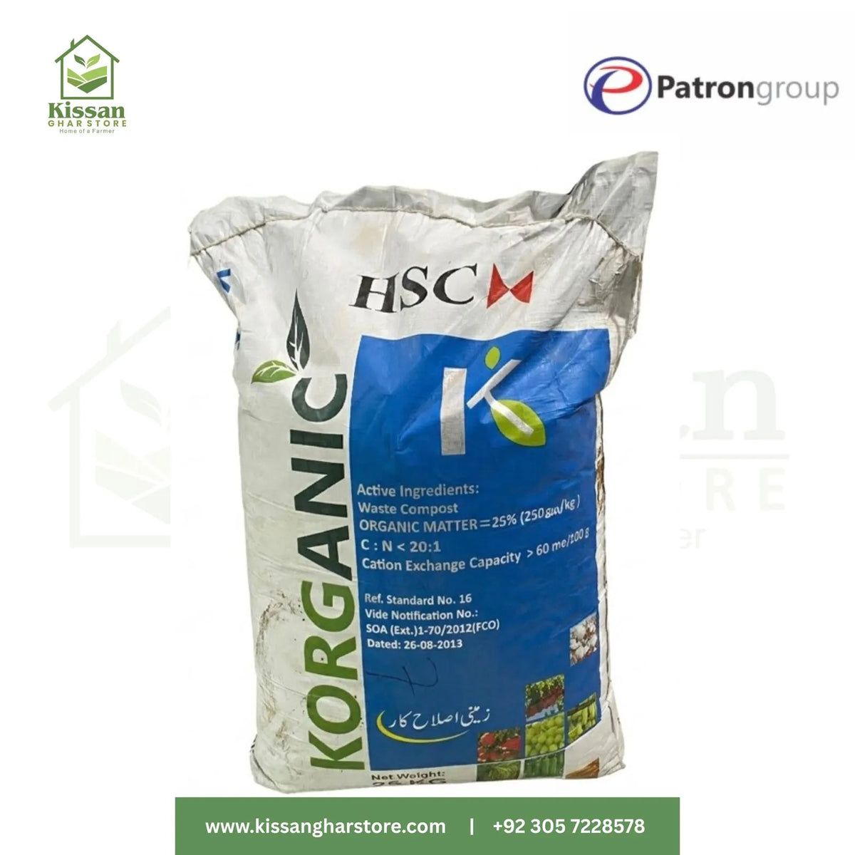 Korganic 25 kg patron group