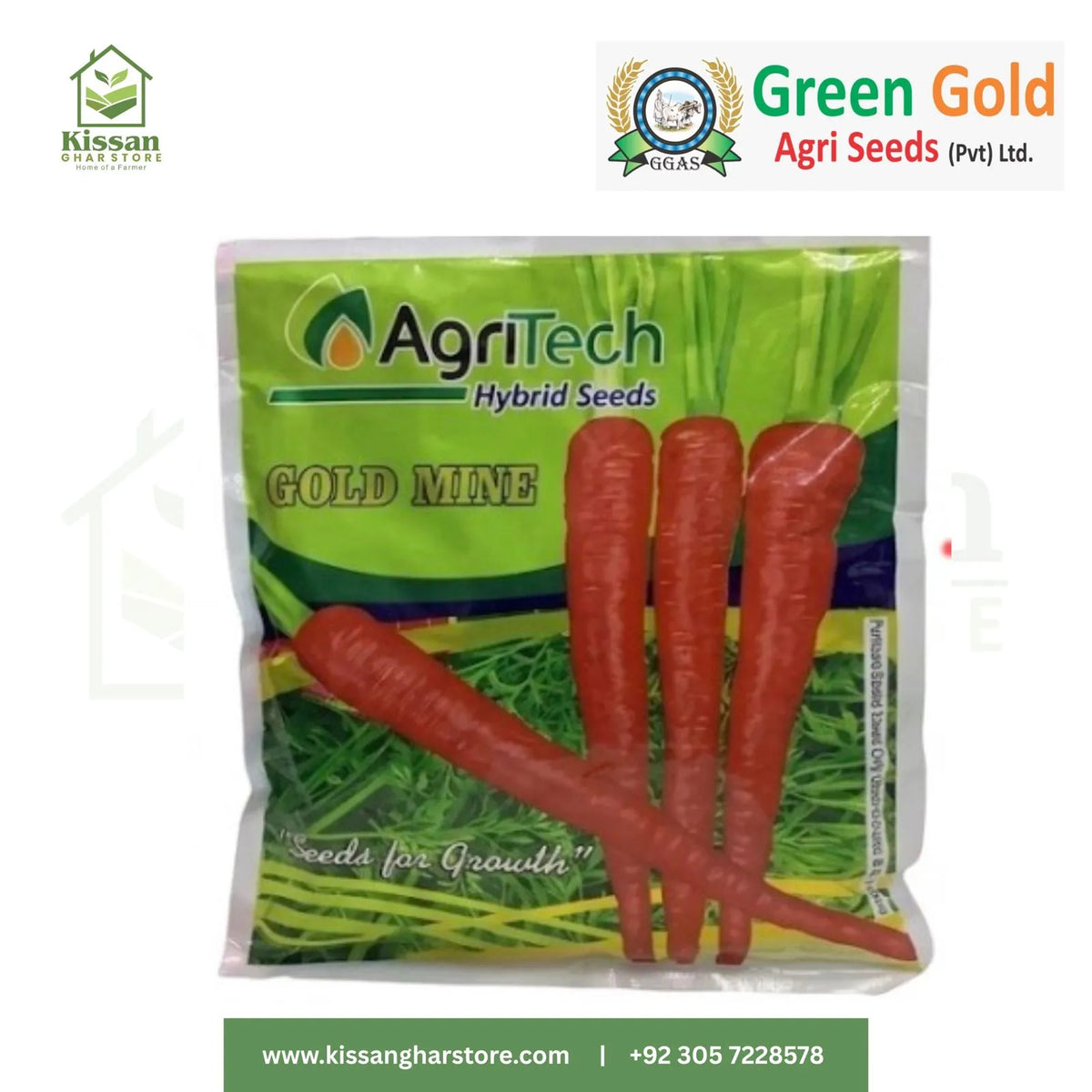 Carrot Seeds 1kg Green Gold