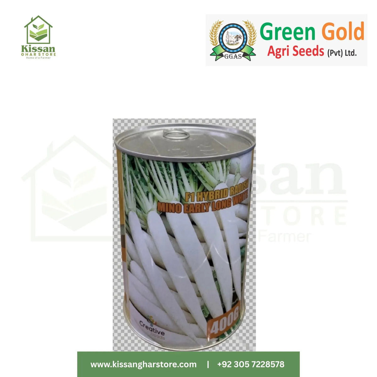 Radish F1 Hybrid 400gm Green Gold