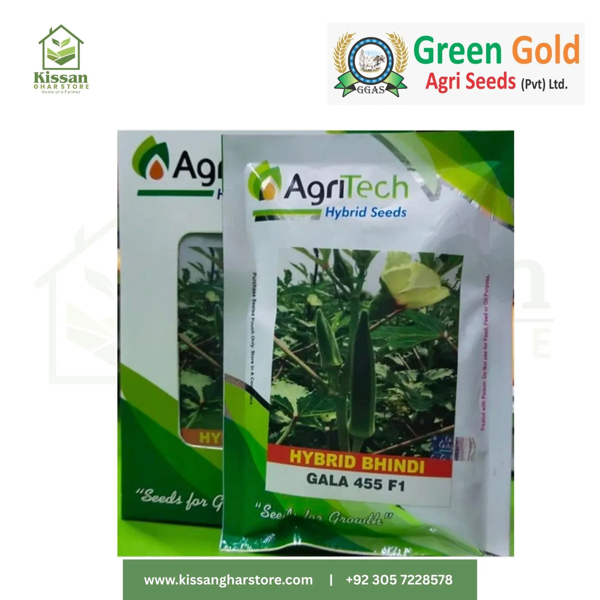 Bhindi Hybrid Gala 100gm Green Gold