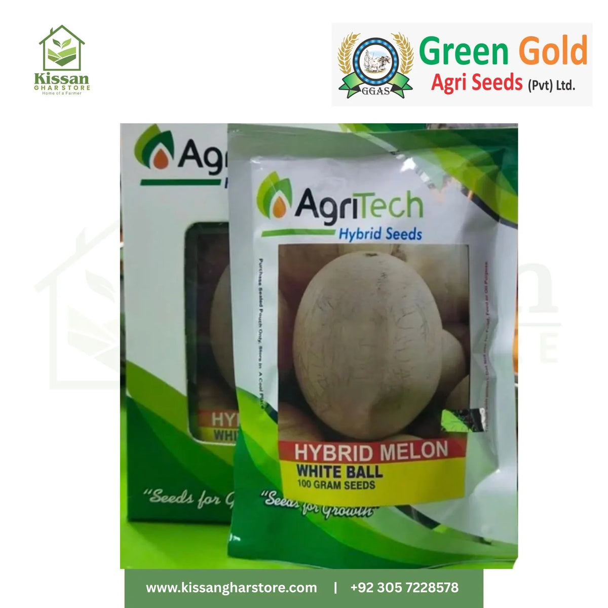 Hybrid Melon 100gm Green Gold