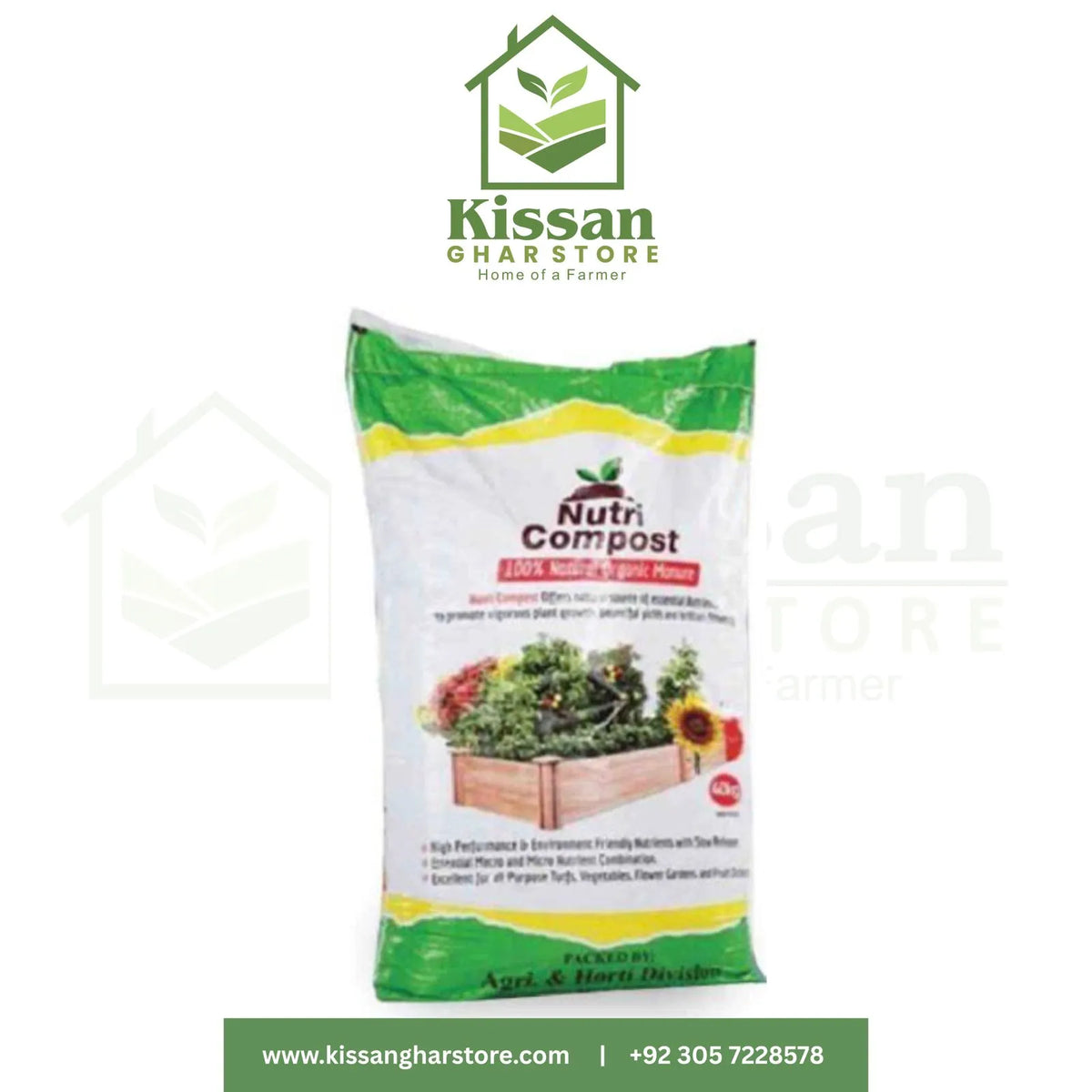 Nutri Compost 50kg Pure Black Gold