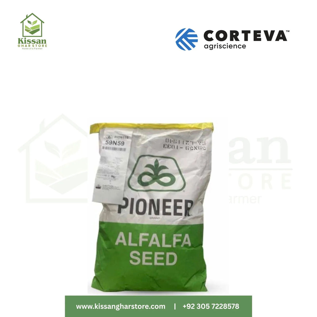 Alfalfa 4kg Pioneer Protein Rich Forage 59n59 Corteva Lucerne Half Bag Lucern