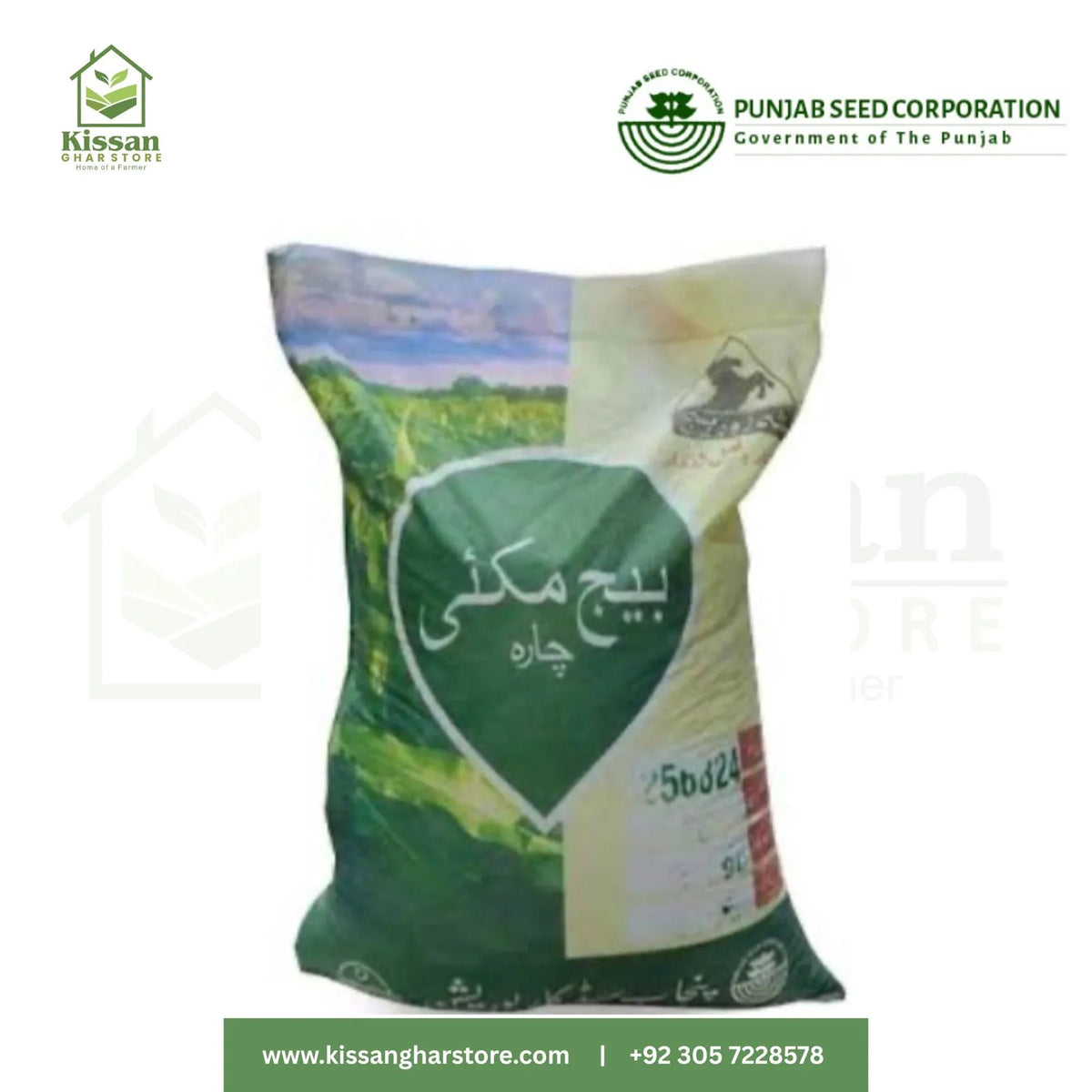 Pak Afgoi Sg - 2002 Certified 20kg Punjab Seed Corporation Fodder Corn Seed Pakafgoi Maize seed