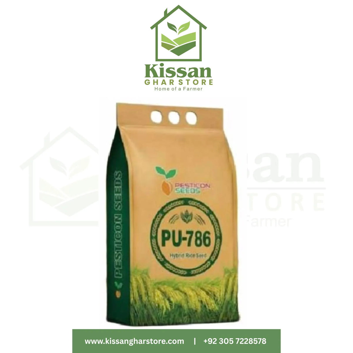 PU786 5KG Hybrid Rice Seed PU 786 – High Yield & Heat Tolerant Long Grain Type