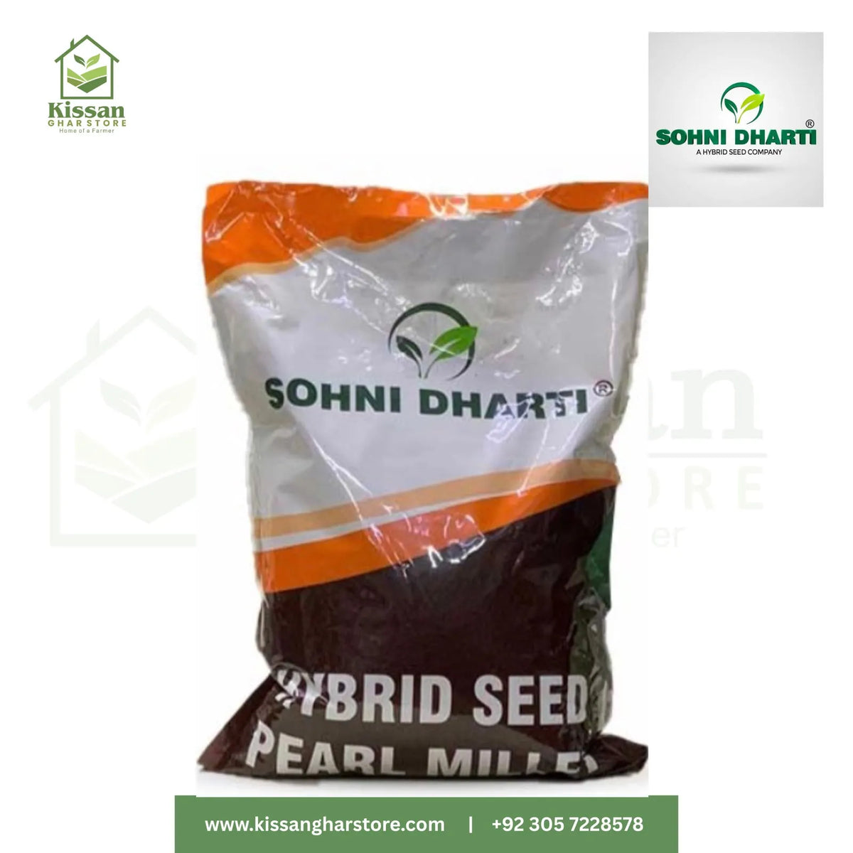 Hybrid Seed Pearl Millet 2.5kg Sohni Dharti Pakkawan Bajra 55s90 55s20