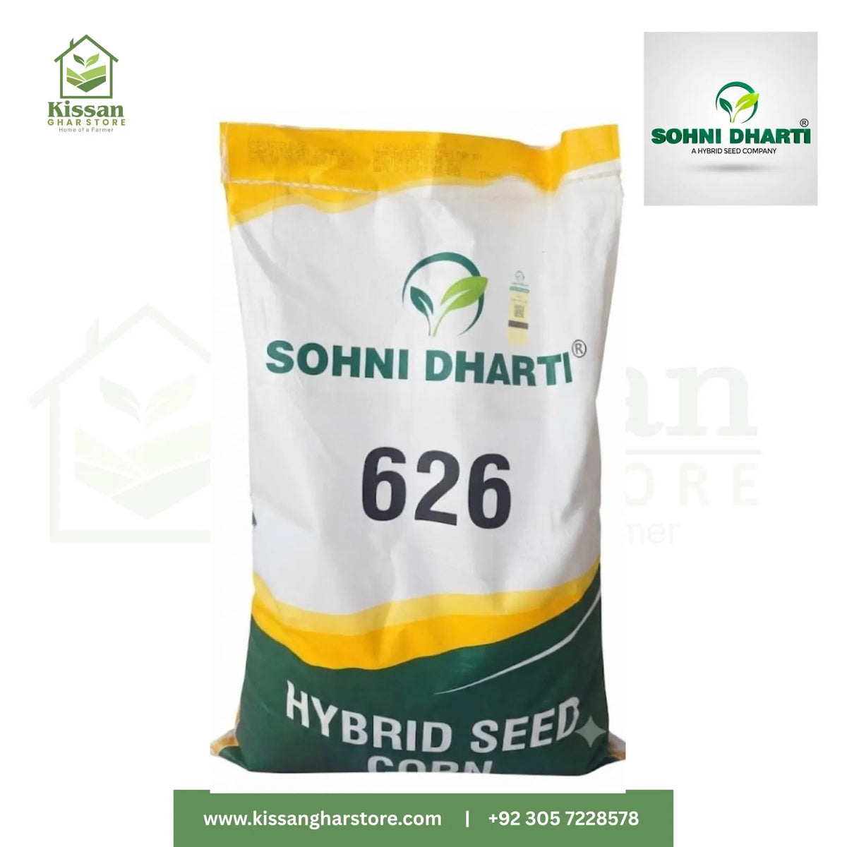 626 Hybrid Corn Seed 10kg Sohni Dharti Best For Silage And Grain Corn Single Cross